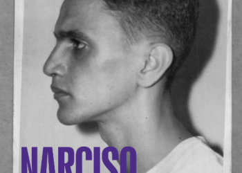 Cartaz de “Narciso em Férias” traz imagem rara de Caetano Veloso e doc será exibido dia 7 em Veneza